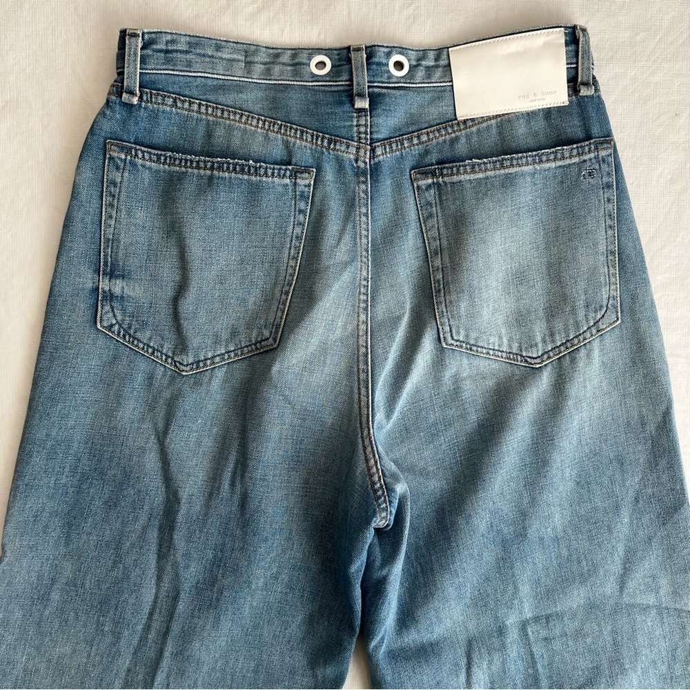 Rag & Bone Ruth Super High-Rise Ankle Wide Leg Jeans - Picture 2 of 11